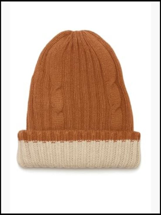 Reversible Alpaca Wool Cuffed Slouchy Beanie Hat Unisex main image 7
